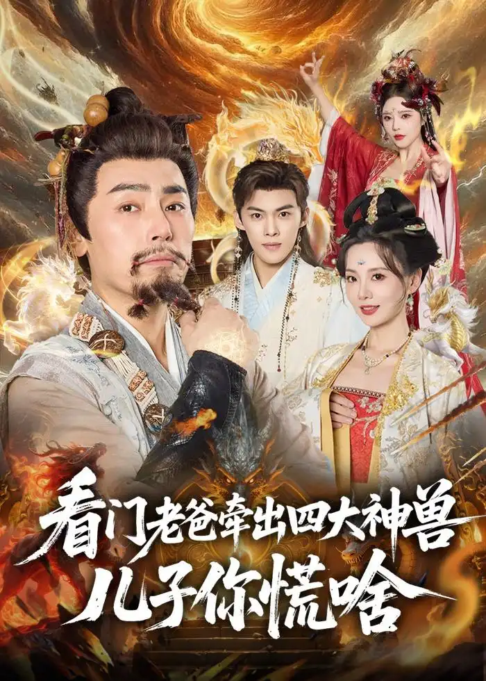 看門老爸牽出四大神獸兒子你慌啥海報