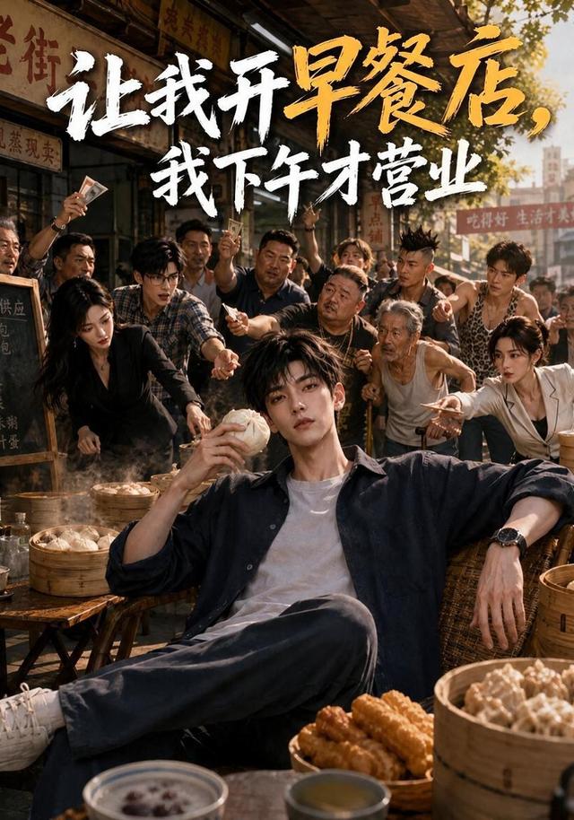 讓我開早餐店,我下午才營業海報