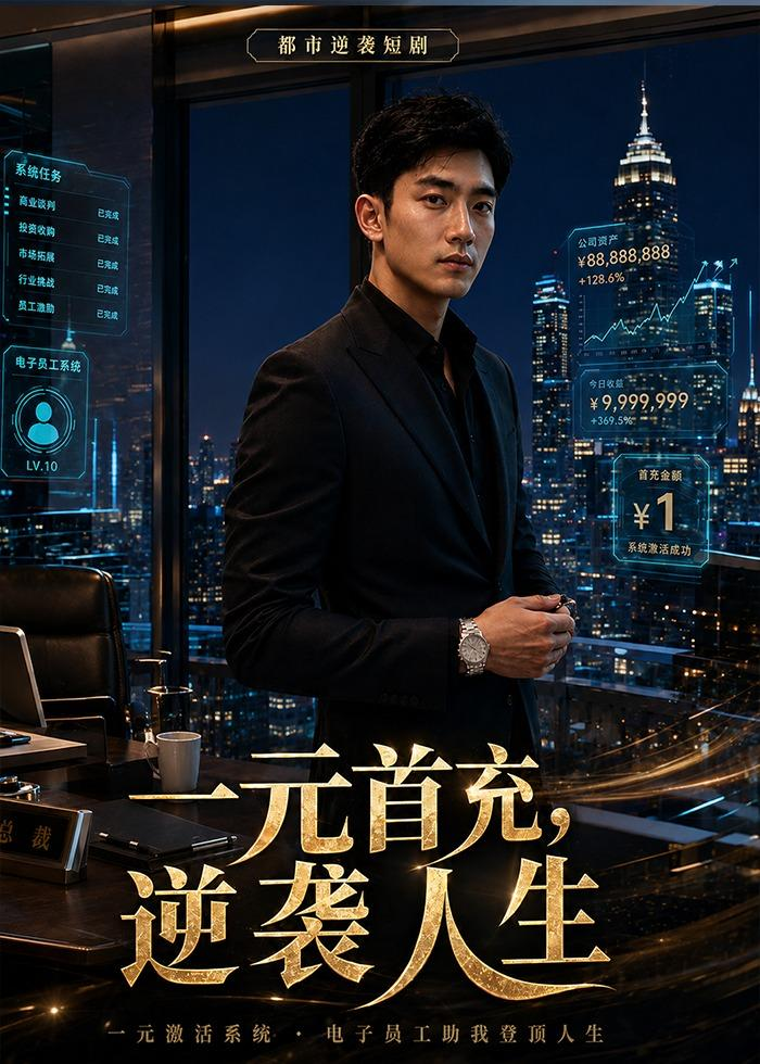 一元首充:逆襲人生海報