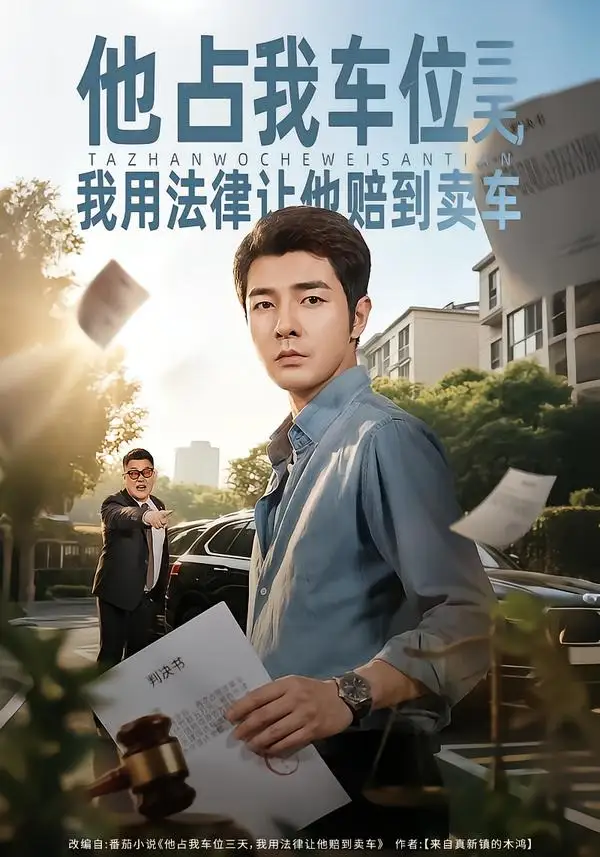 他佔我車位三天,我用法律讓他賠到賣車海報