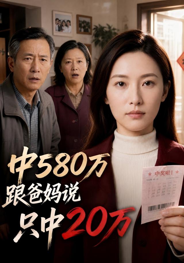 中580萬跟爸媽說只中20萬海報