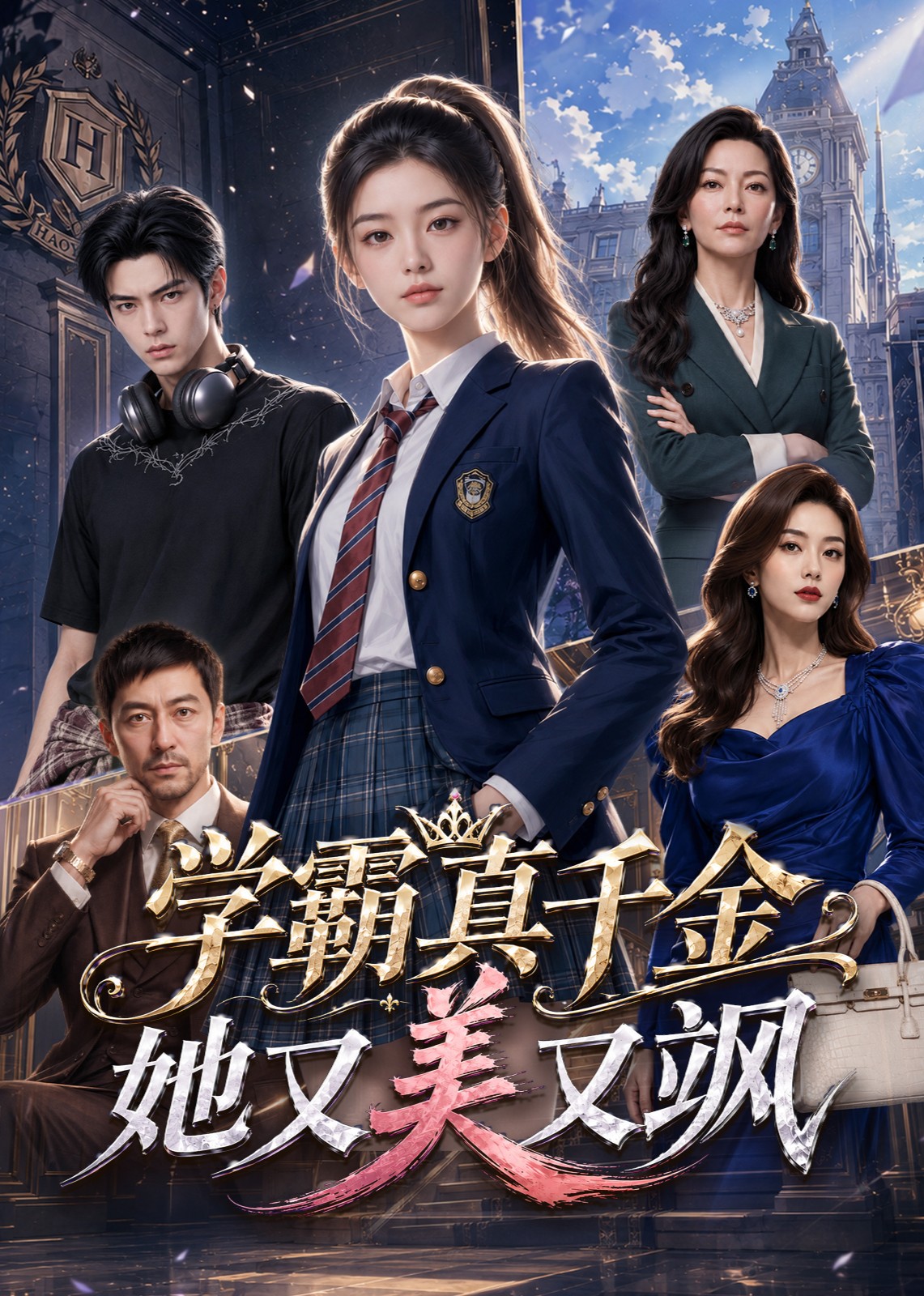 學霸真千金她又美又颯海報