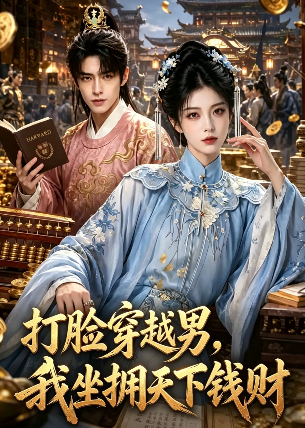 打臉穿越男,我坐擁天下錢財海報