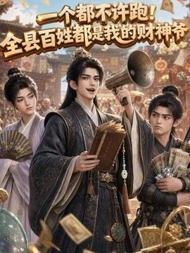 一個都不許跑!全縣百姓都是我的財神爺海報