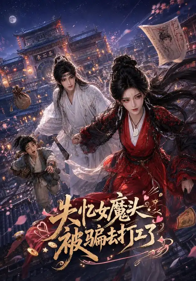 失憶女魔頭被騙去打工了海報
