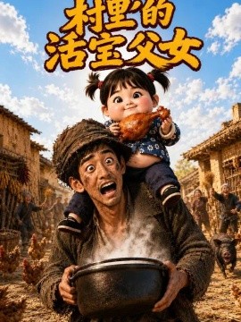村裡的活寶父女海報