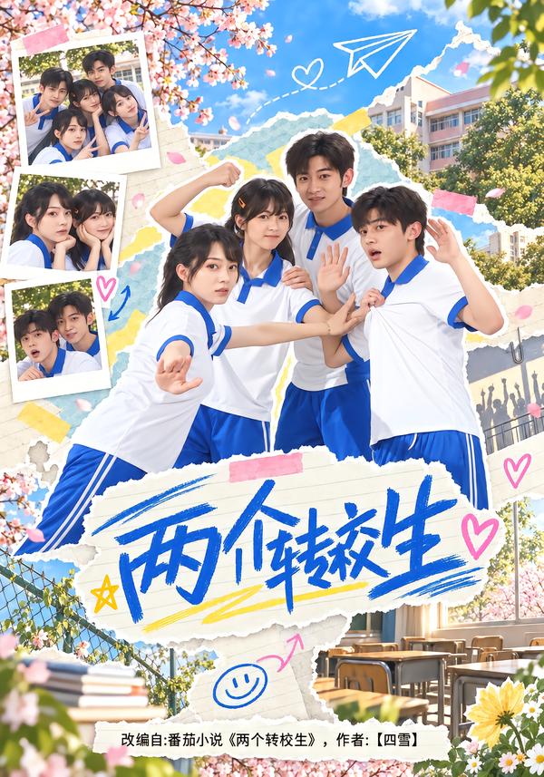 兩個轉校生海報