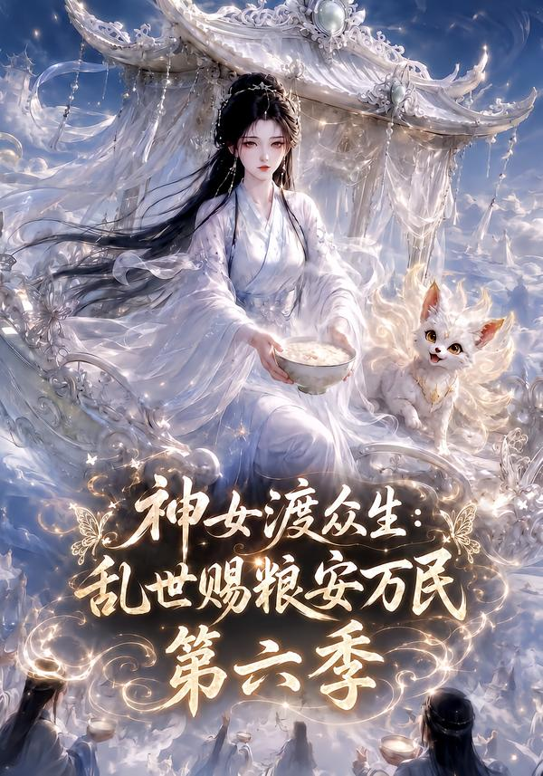 神女渡眾生亂世賜糧安萬民海報