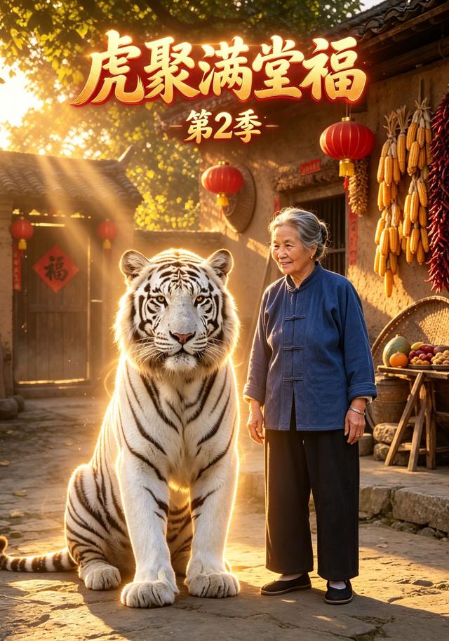 虎聚滿堂福海報