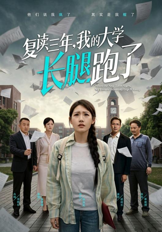 復讀三年,我的大學長腿跑了海報