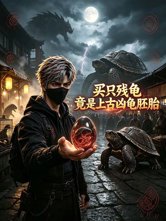 買只殘龜,竟是上古兇龜胚胎海報