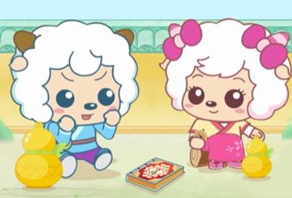 喜羊羊與灰太狼之智趣羊學堂之五奇幻成語書海報