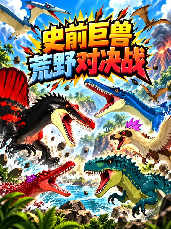 史前巨獸荒野對決戰海報