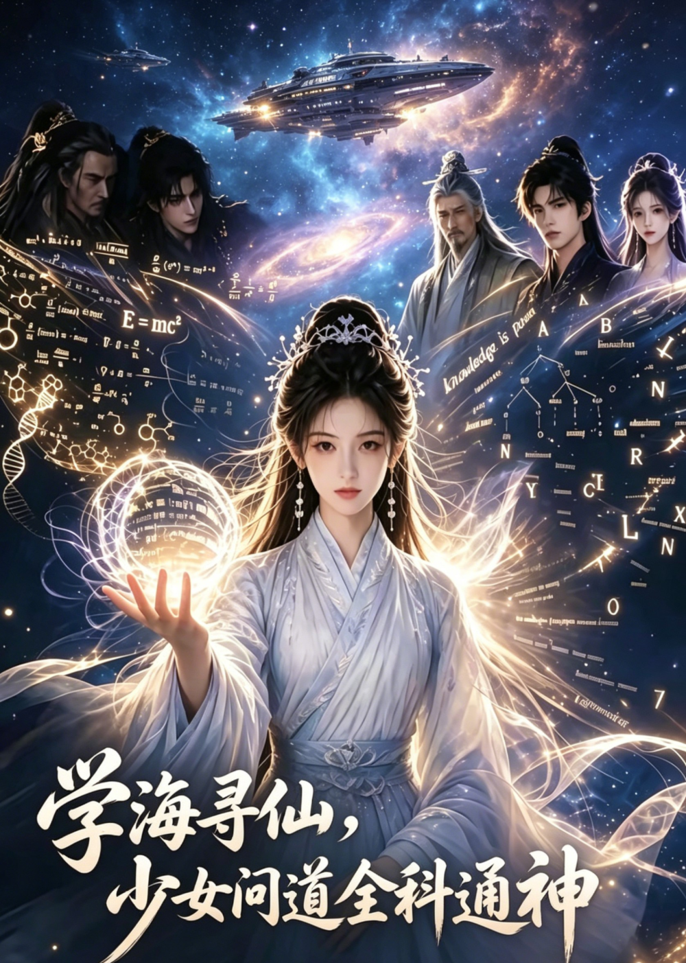 學海尋仙,少女問道全科通神海報
