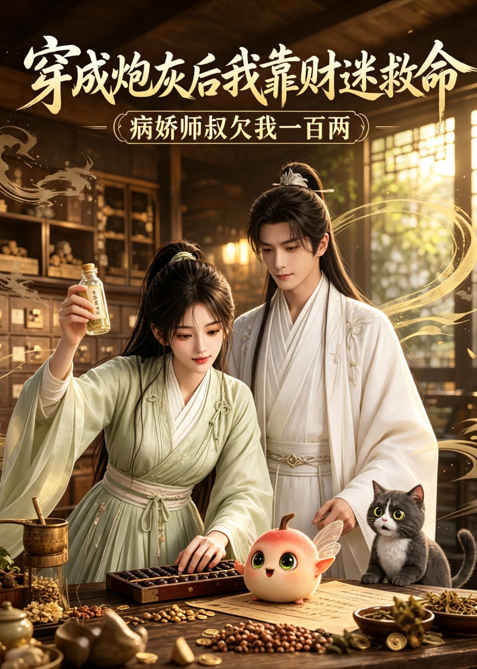 穿成炮灰後我靠財迷救命海報