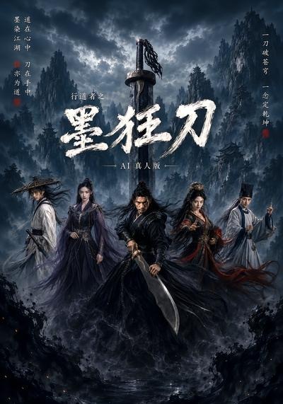行道者之墨狂刀AI真人版海報