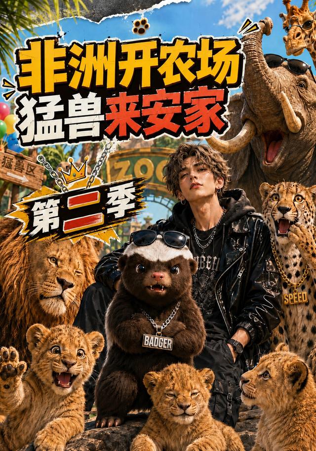 非洲開農場,猛獸來安家海報