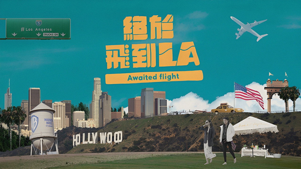 終於飛到LA劇照