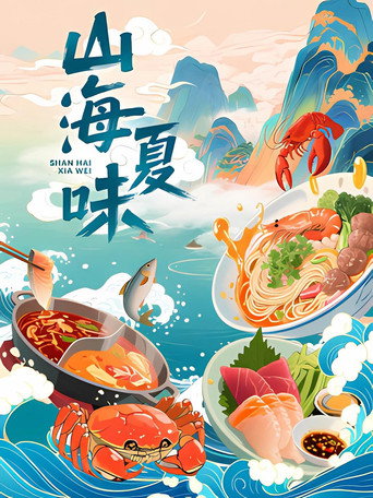 山海夏味海報