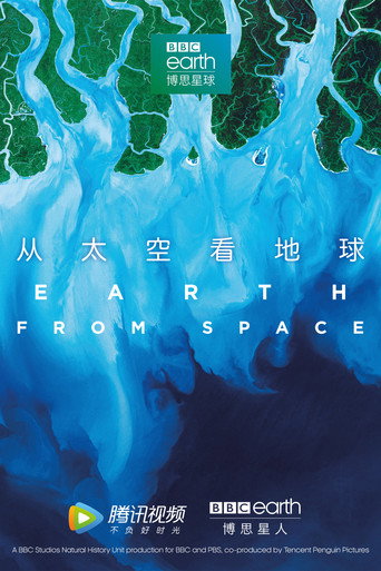 從太空看地球海報